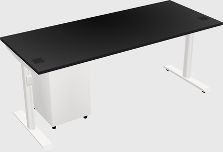 Dual motor electric desk