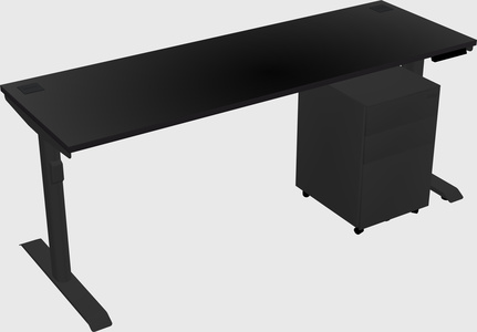 Dual motor electric desk
