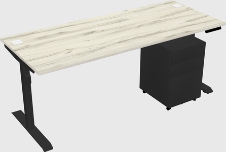 Dual motor electric desk