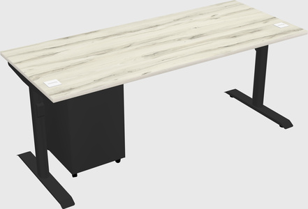 Dual motor electric desk