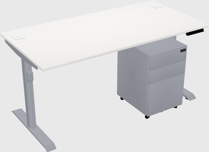 Dual motor electric desk