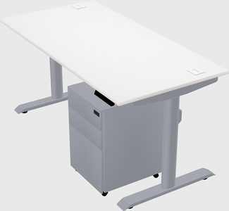 Dual motor electric desk