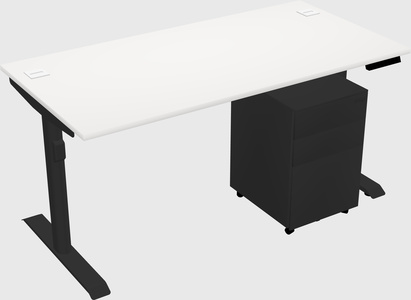 Dual motor electric desk