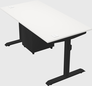Dual motor electric desk