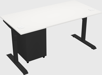 Dual motor electric desk
