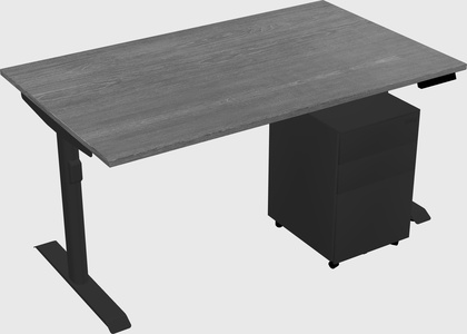 Dual motor electric desk