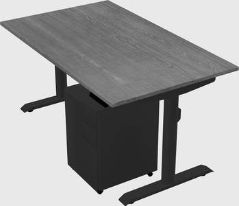 Dual motor electric desk