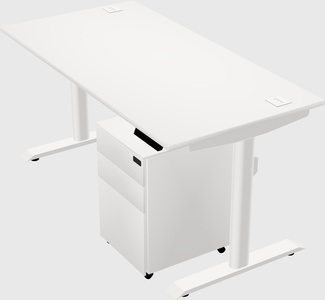 Dual motor electric desk