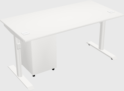 Dual motor electric desk