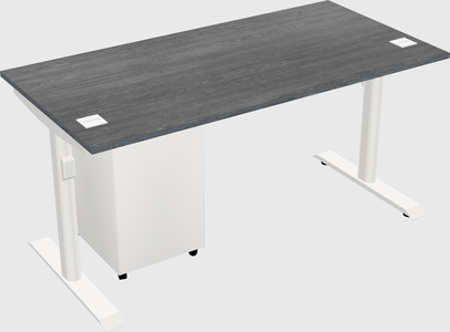 Dual motor electric desk