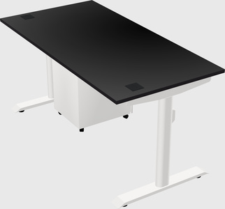Dual motor electric desk
