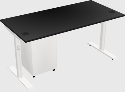Dual motor electric desk