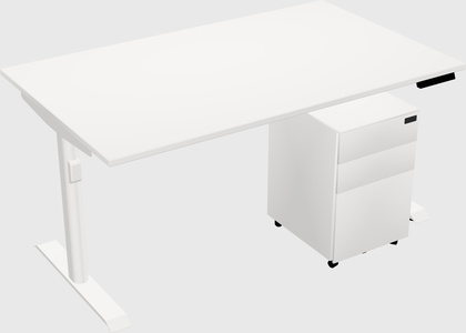 Dual motor electric desk