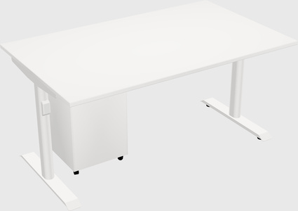 Dual motor electric desk