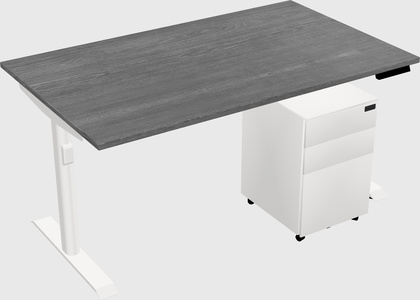Dual motor electric desk
