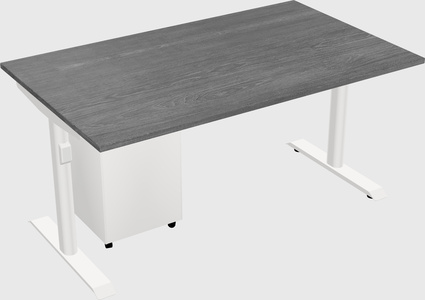 Dual motor electric desk