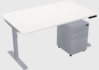 Dual motor electric desk