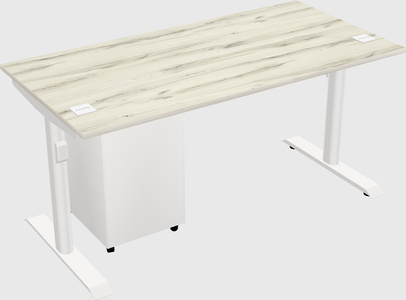 Dual motor electric desk