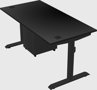 Dual motor electric desk