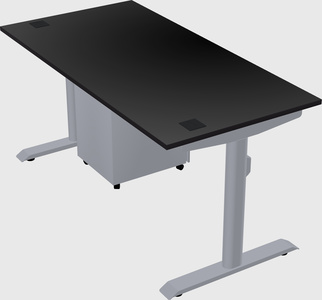 Dual motor electric desk