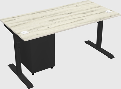 Dual motor electric desk