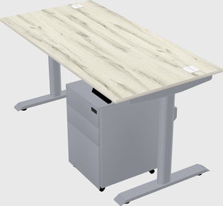 Dual motor electric desk