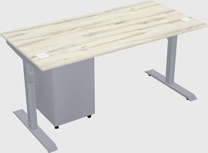 Dual motor electric desk