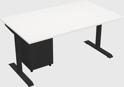 Dual motor electric desk