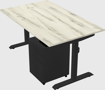 Dual motor electric desk