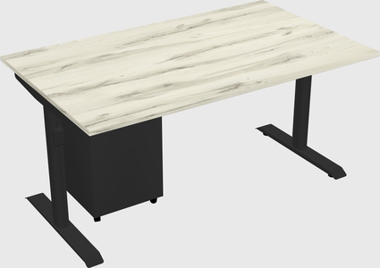 Dual motor electric desk