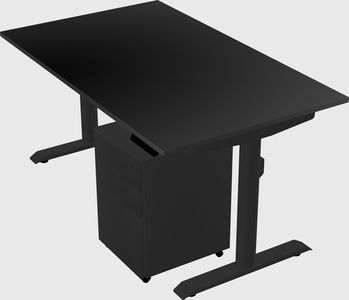 Dual motor electric desk