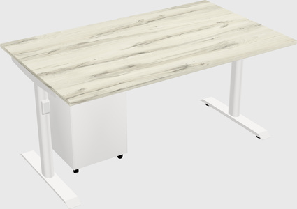 Dual motor electric desk