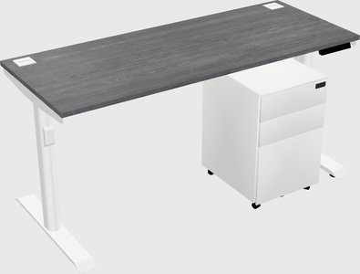 Dual motor electric desk