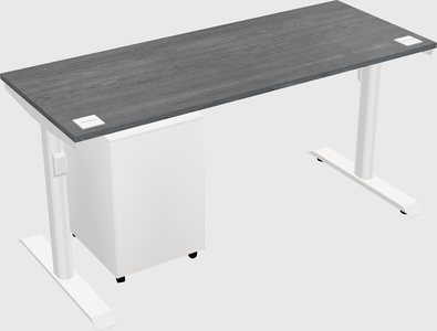 Dual motor electric desk