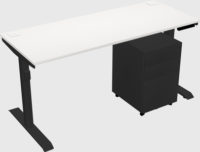 Dual motor electric desk