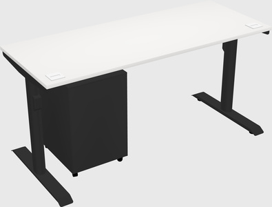 Dual motor electric desk