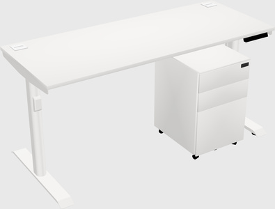 Dual motor electric desk