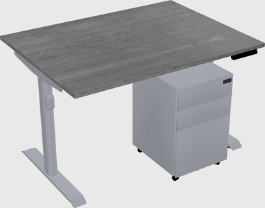 Dual motor electric desk