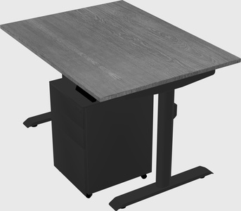 Dual motor electric desk