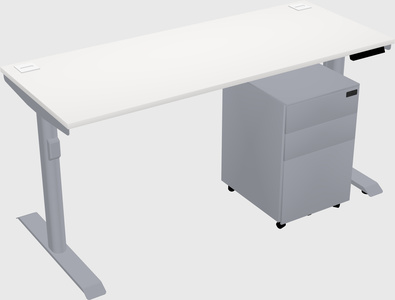 Dual motor electric desk