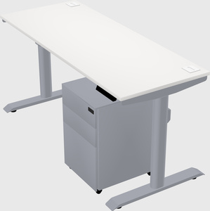 Dual motor electric desk