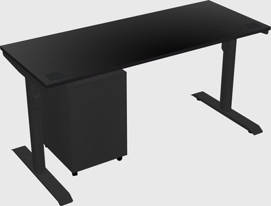 Dual motor electric desk