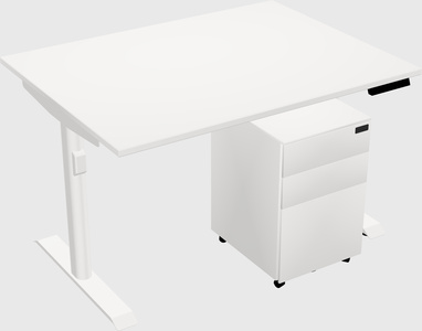 Dual motor electric desk