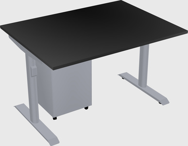 Dual motor electric desk