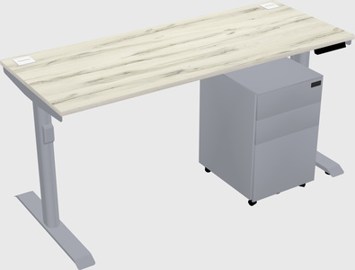 Dual motor electric desk