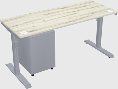 Dual motor electric desk