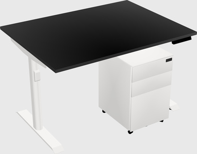 Dual motor electric desk