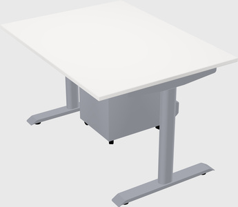 Dual motor electric desk