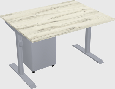 Dual motor electric desk