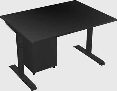 Dual motor electric desk